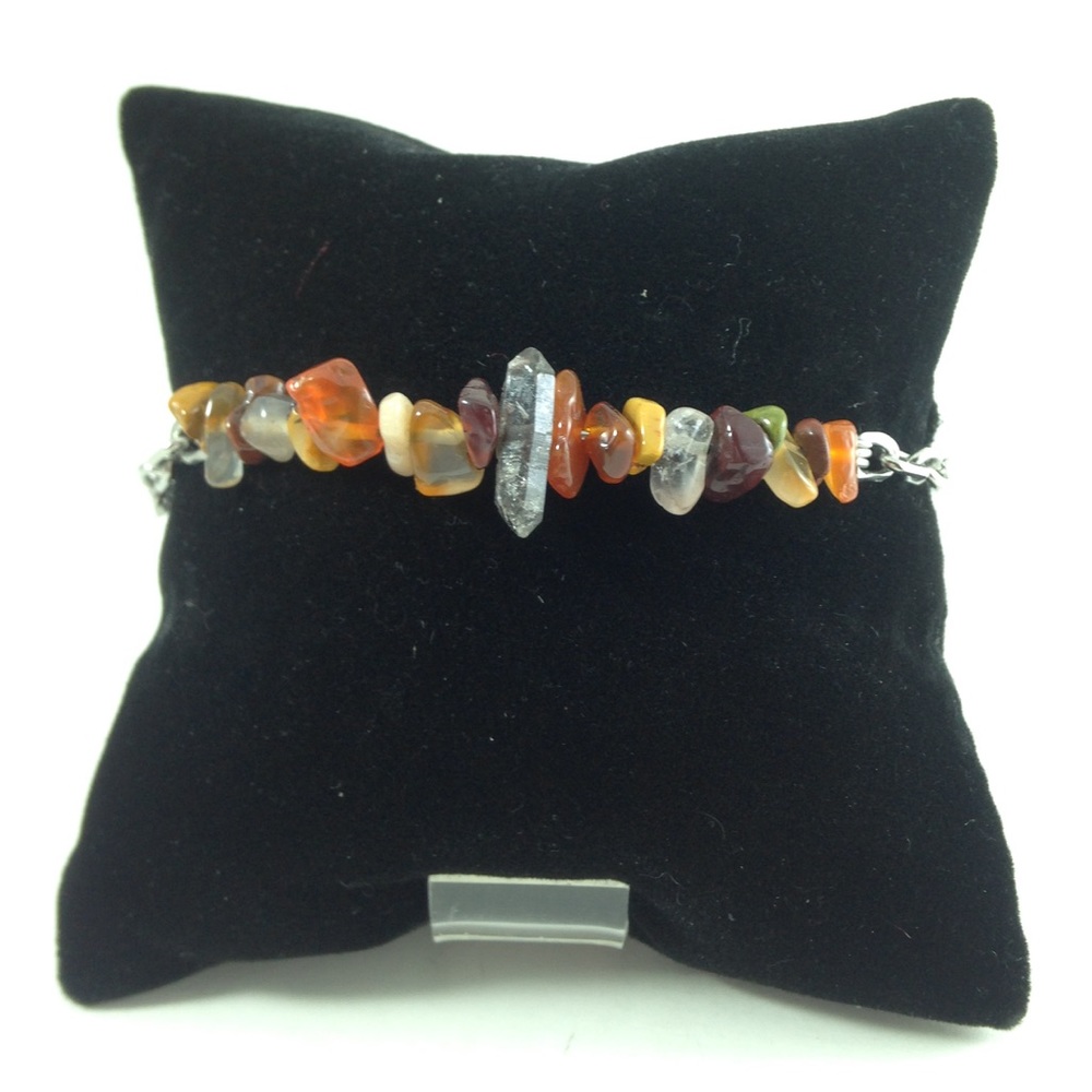 📛SOLD📛 Herkimer Diamond and Carnelian - Picture 2 of 3